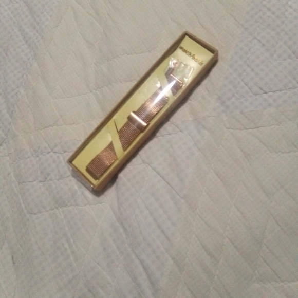 New Rose Gold Genuine Leather Watch Bands - Picture 5 of 5